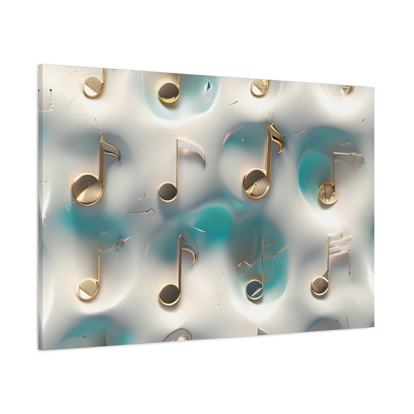 Musical Notes Wall Art Canvas, Elegant Home Decor, Perfect for Musicians, Music Lovers, Gifts for Music Teachers, Unique Art Piece