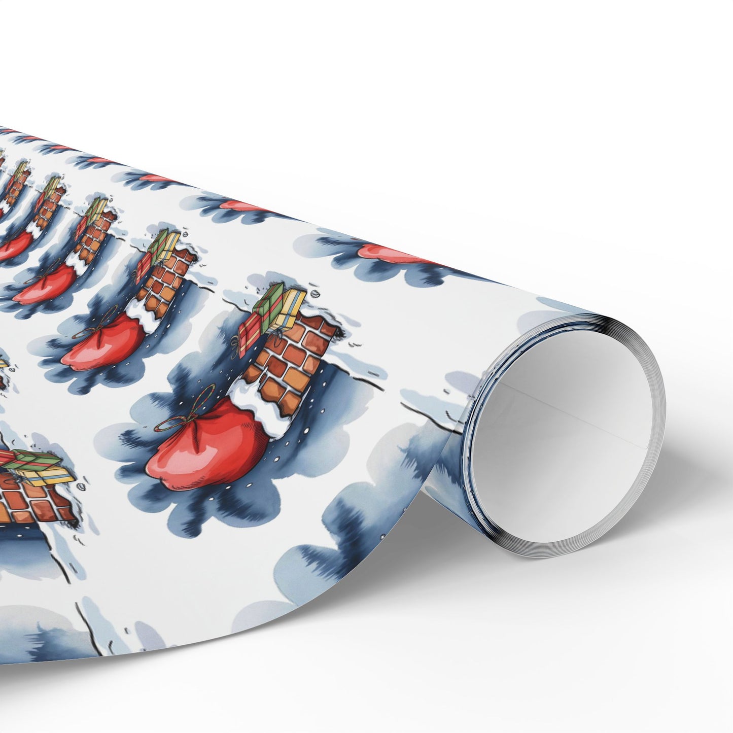 Wrapping Paper - Cute Cartoon Heart and Gift Pattern, Valentine’s Day & Birthday Gift Wrap