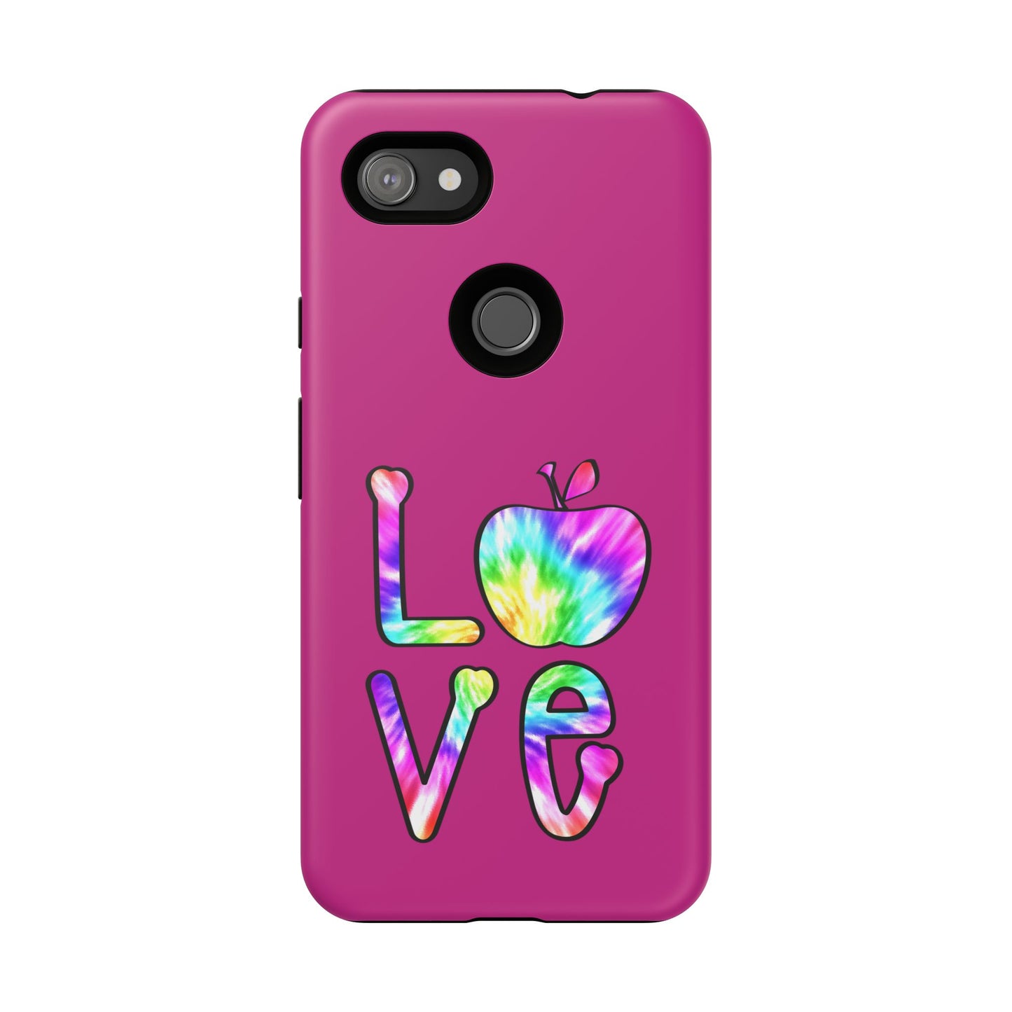 Colorful Love Phone Case, Tough Cases for iPhone, Cute Phone Accessory, Gift for Her, Summer Vibe Phone Cover