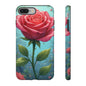 Floral Phone Case, Tough Cases with Elegant Rose Design, Stylish iPhone Cover, Rose Flower Gift for Nature Lovers, Unique Mobile Accessories