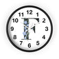 Personalized Floral Initial Wall Clock - Beautiful Home Decor, Gift for Her, Wedding, Housewarming, Mother's Day, Custom Timepiece