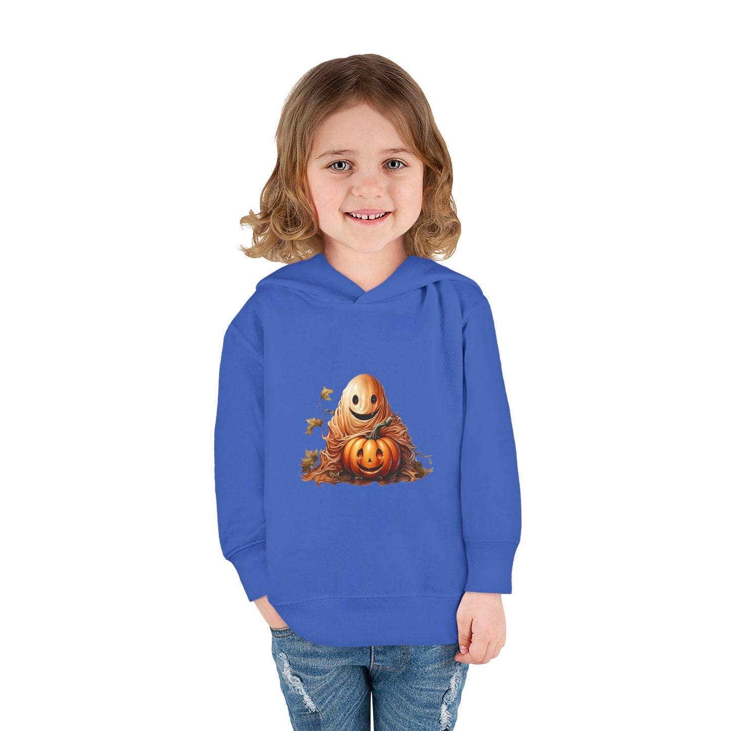 Halloween Toddler Hoodie, Cozy Pullover for Kids, Cute Fleece Sweatshirt, Perfect Fall Gift, Pumpkin Design