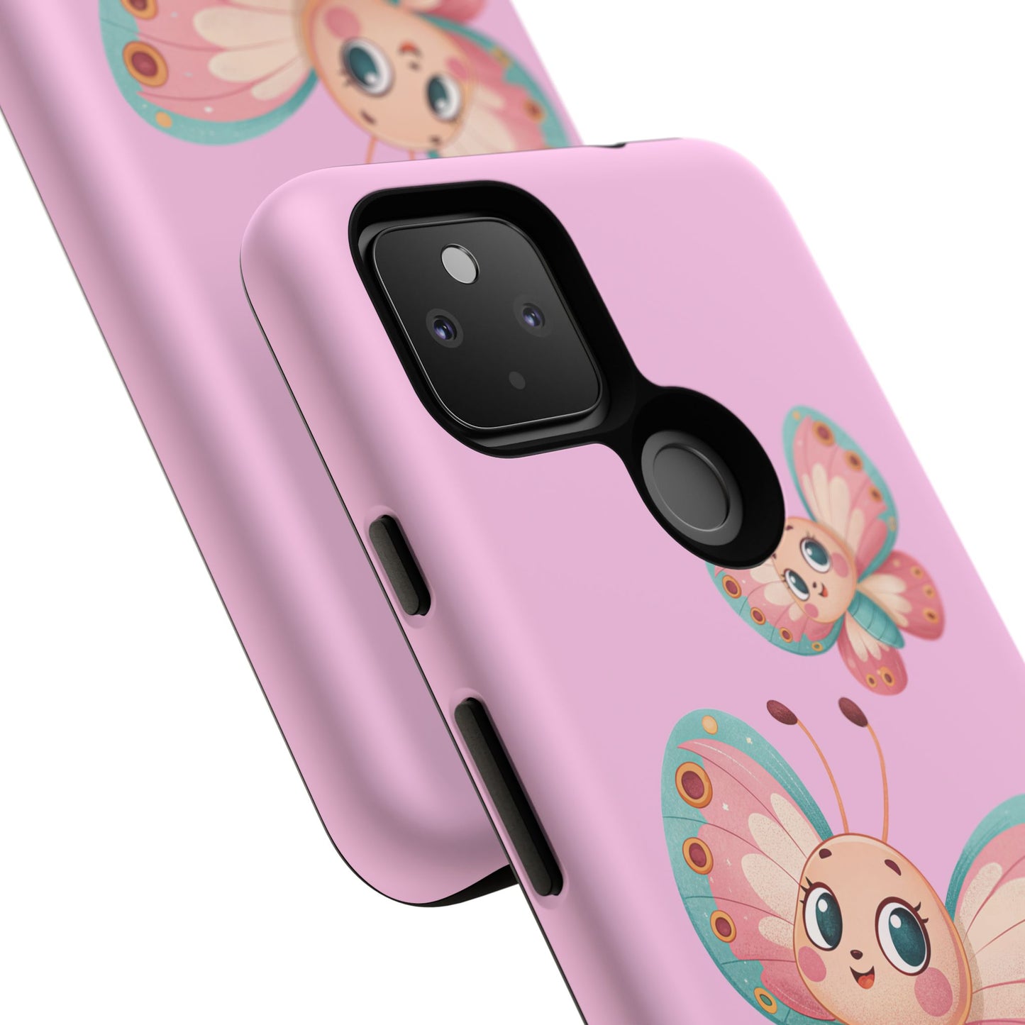 Cute Butterfly Phone Case, Tough Phone Cover, Girly Phone Accessory, Unique Gift for Her, Kids Phone Case, Floral Design Case