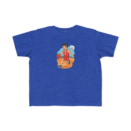 Toddler Basketball Tee, Fun Kids Graphic Shirt, Cute Toddler Sportswear, Toddler Birthday Gift, Playful Youth T-Shirt