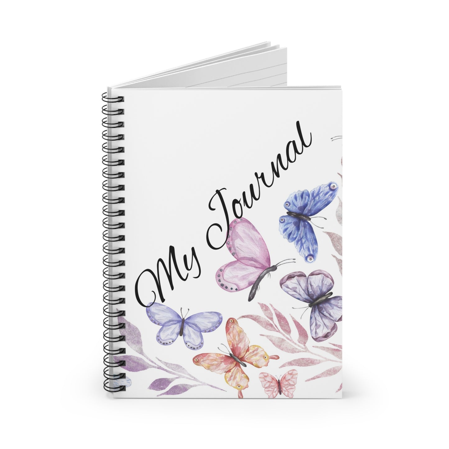 Butterfly Spiral Notebook - My Journal, Cute Stationery, Gift for Her, Nature Lover, Inspirational Journal, Teacher Appreciation