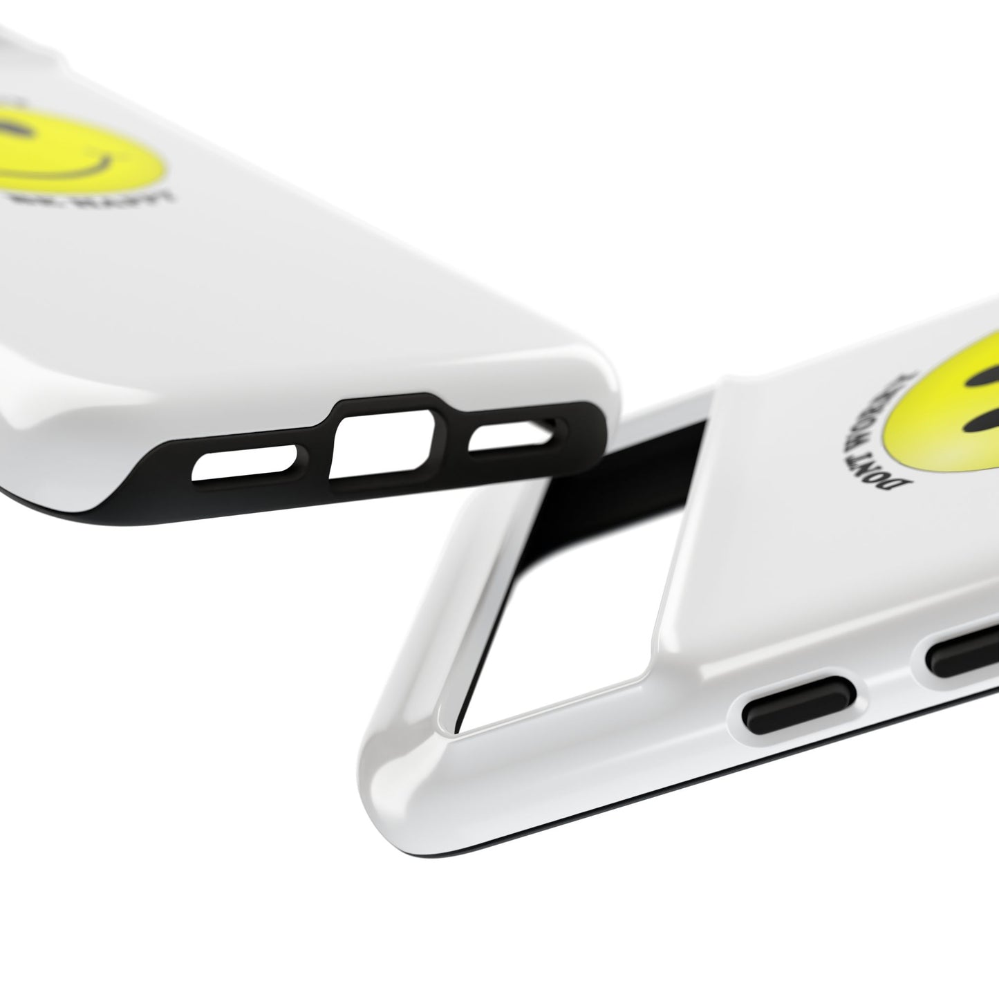 Happy Face Phone Case, Tough Cases, Don’t Worry, Be Happy, Cute Gift for Friends, Positive Vibes, Fun Mobile Accessories