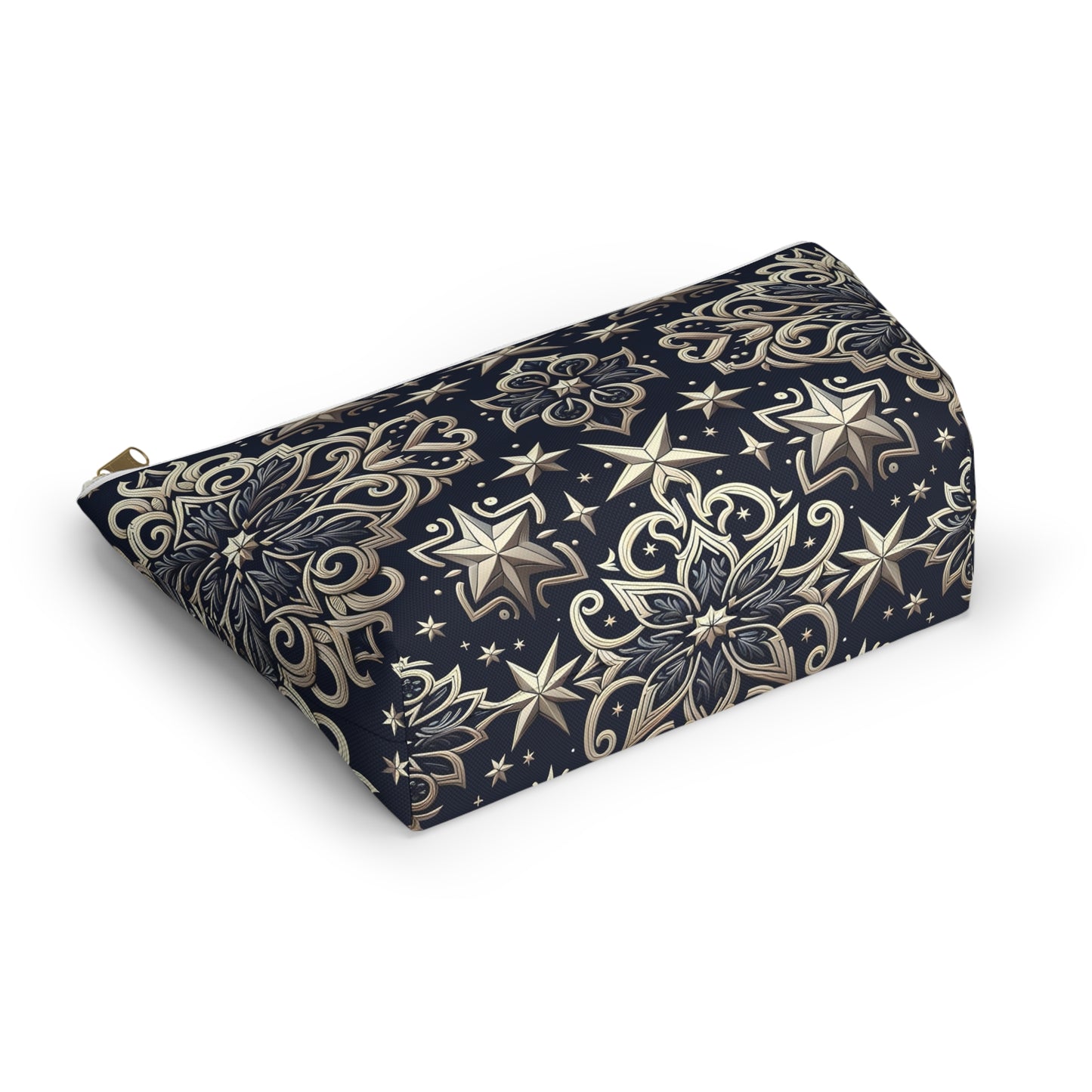 Elegant Starry Pattern Accessory Pouch | Makeup Bag, Travel Organizer, Gift for Her, Stylish Storage, Cosmetology Essentials