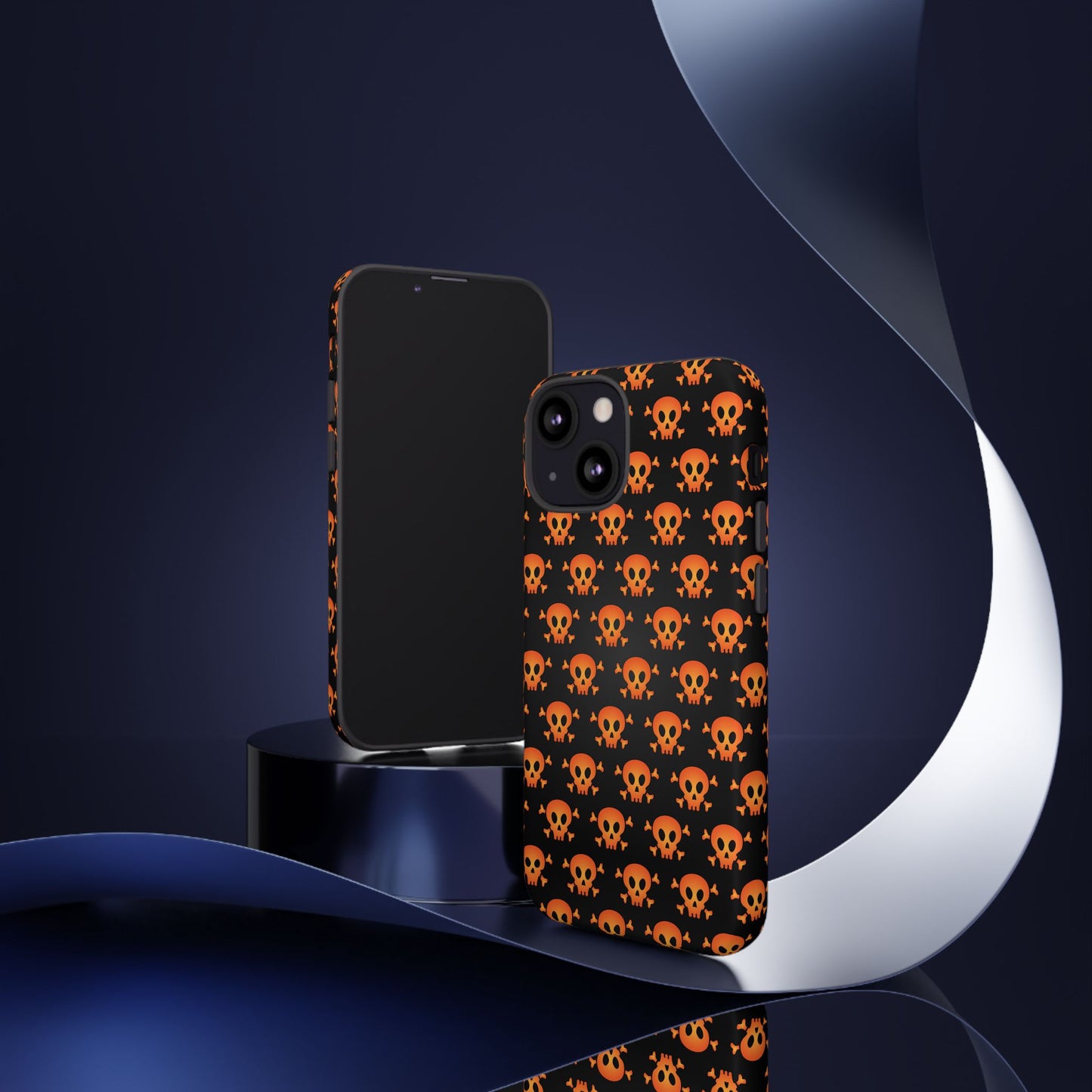 Halloween Skull Phone Case, Spooky Mobile Cover, Trick or Treat Accessory, Goth Gift, Skull Pattern Design