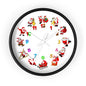 Festive Santa Wall Clock, Christmas Decor, Holiday Home Accent, Gift for Kids, Fun Timepiece, Seasonal Clock, Xmas Decoration