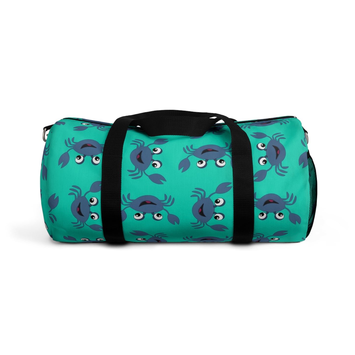 Fun Crab Pattern Duffel Bag, Beach Bag, Gym Tote, Travel Luggage, Overnight Bag, Cute Coastal Design