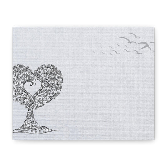 Matte Canvas, Stretched, 1.25" - Heart Tree