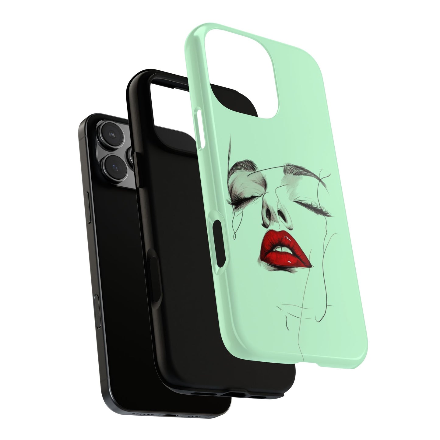 Stylish Phone Case, Artistic Phone Cover, Trendy Tech Accessory, Unique Cell Phone Protector, Gift for Her, Modern Aesthetic