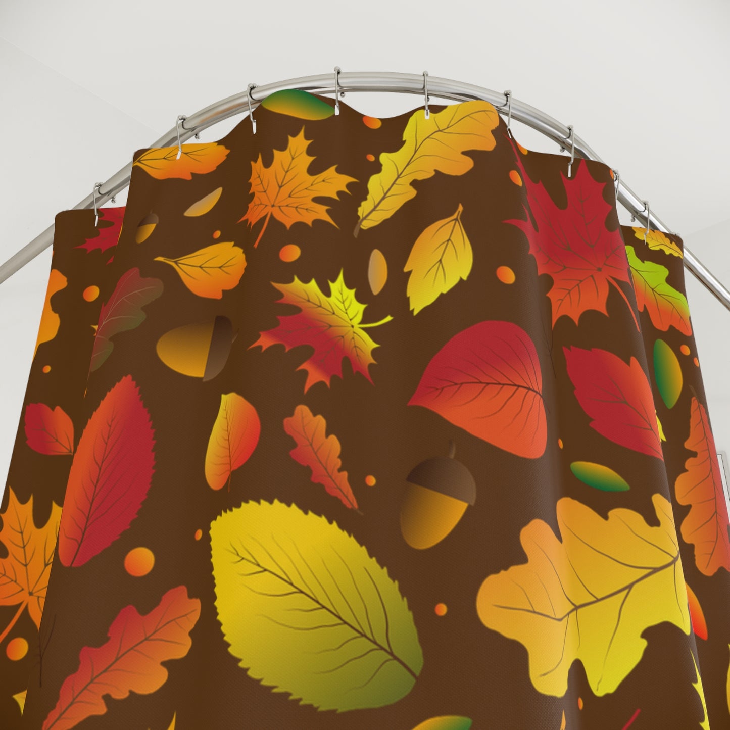 Autumn Leaves Shower Curtains, Fall Decor, Bathroom Accessory, Seasonal Home Decor, Cozy Vibe, Thanksgiving Decoration