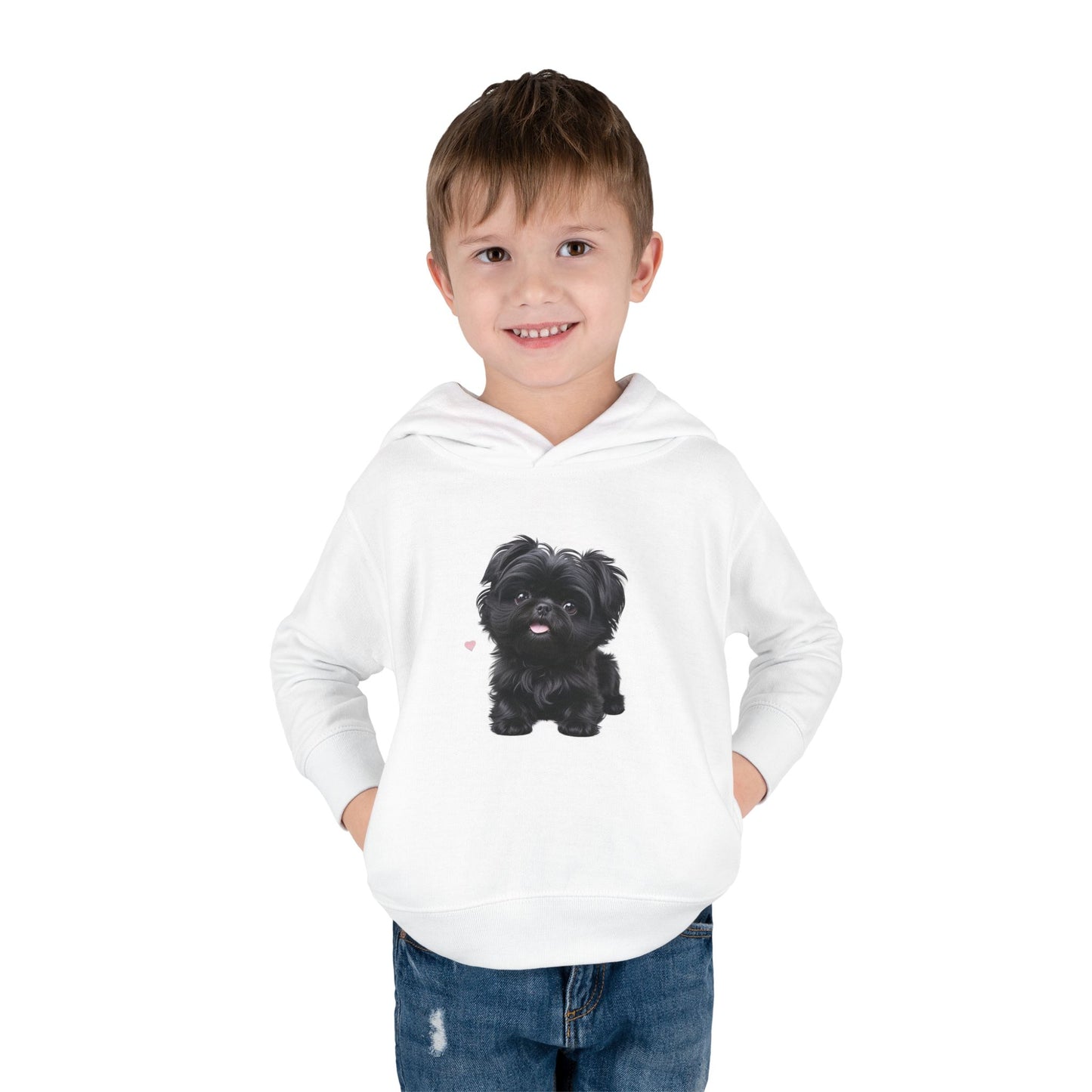 Cute Toddler Hoodie with Adorable Dog Design, Baby Gift, Winter Wear, Kids Sweatshirt, Comfortable Pullover