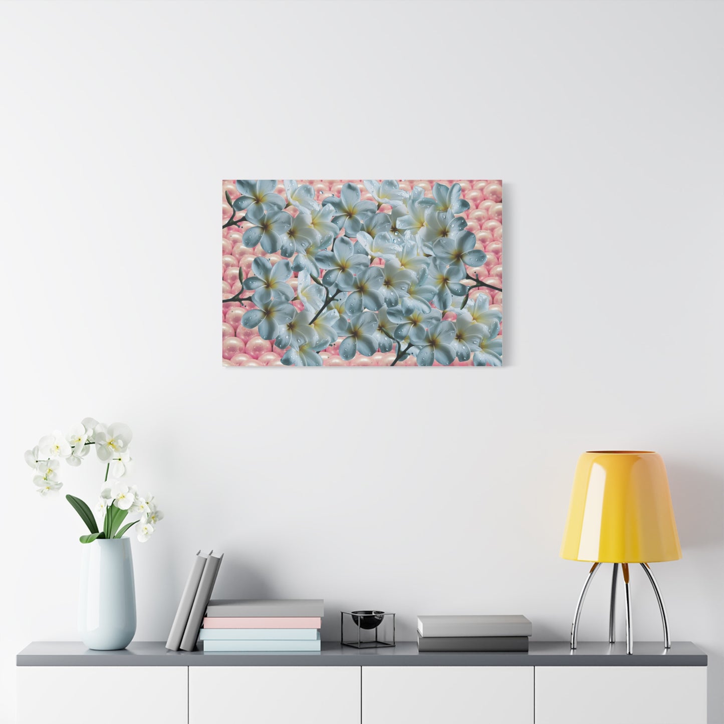 Floral Canvas Art Print - Elegant Home Decor, Botanical Wall Art, Gift for Her, Mother's Day Decoration, Vibrant Flower Artwork