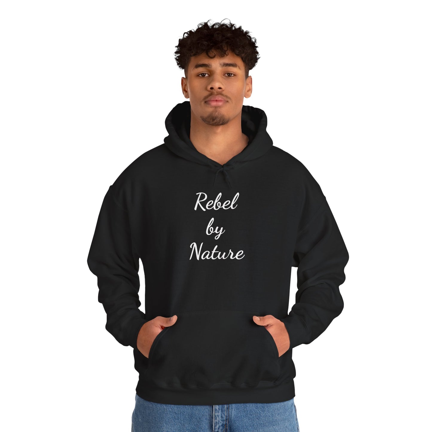 Rebel by Nature Hoodie - Unisex Heavy Blend Sweatshirt for Adventure Lovers