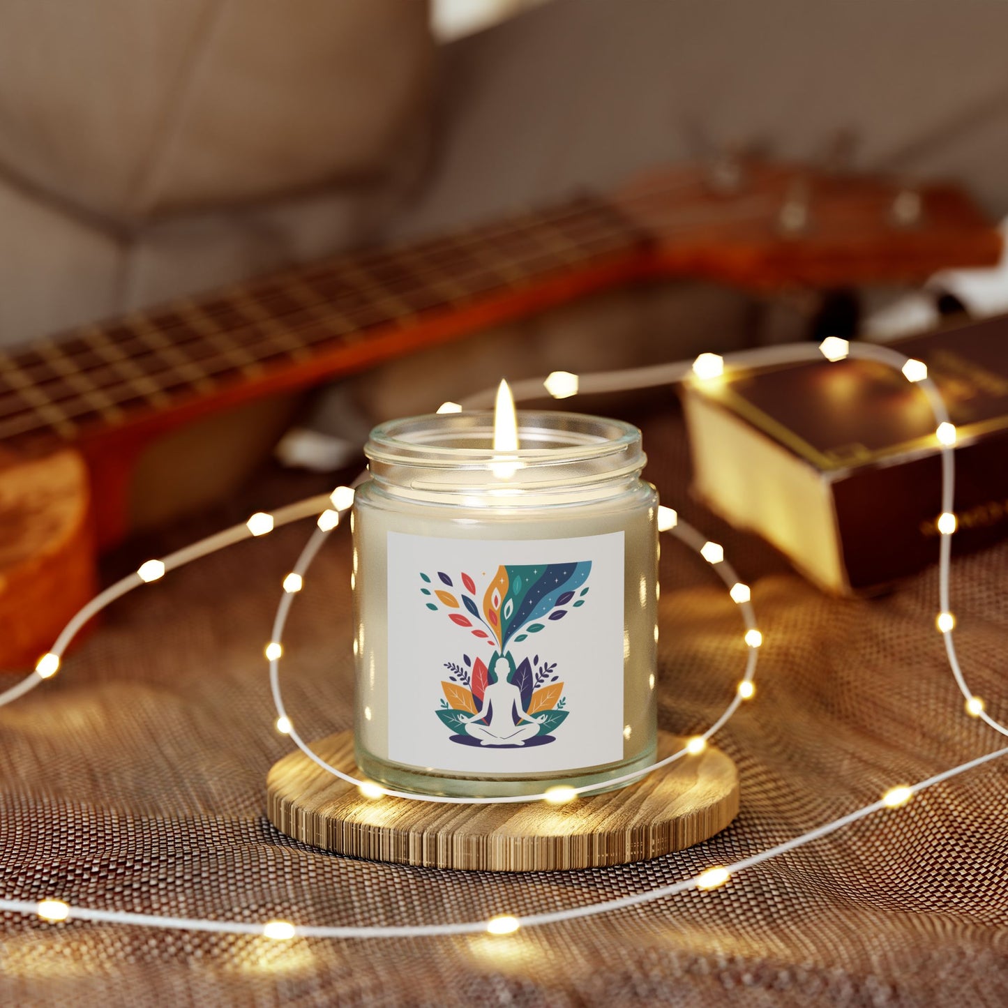 Serene Scented Candles, Relaxing Aromatherapy for Meditation, Home Décor, or Gifts, Coconut Apricot Wax