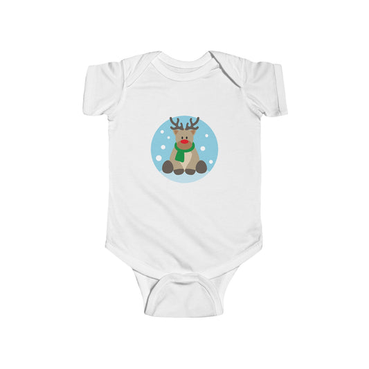 Baby Reindeer Bodysuit – Cute Winter Holiday Infant Onesie