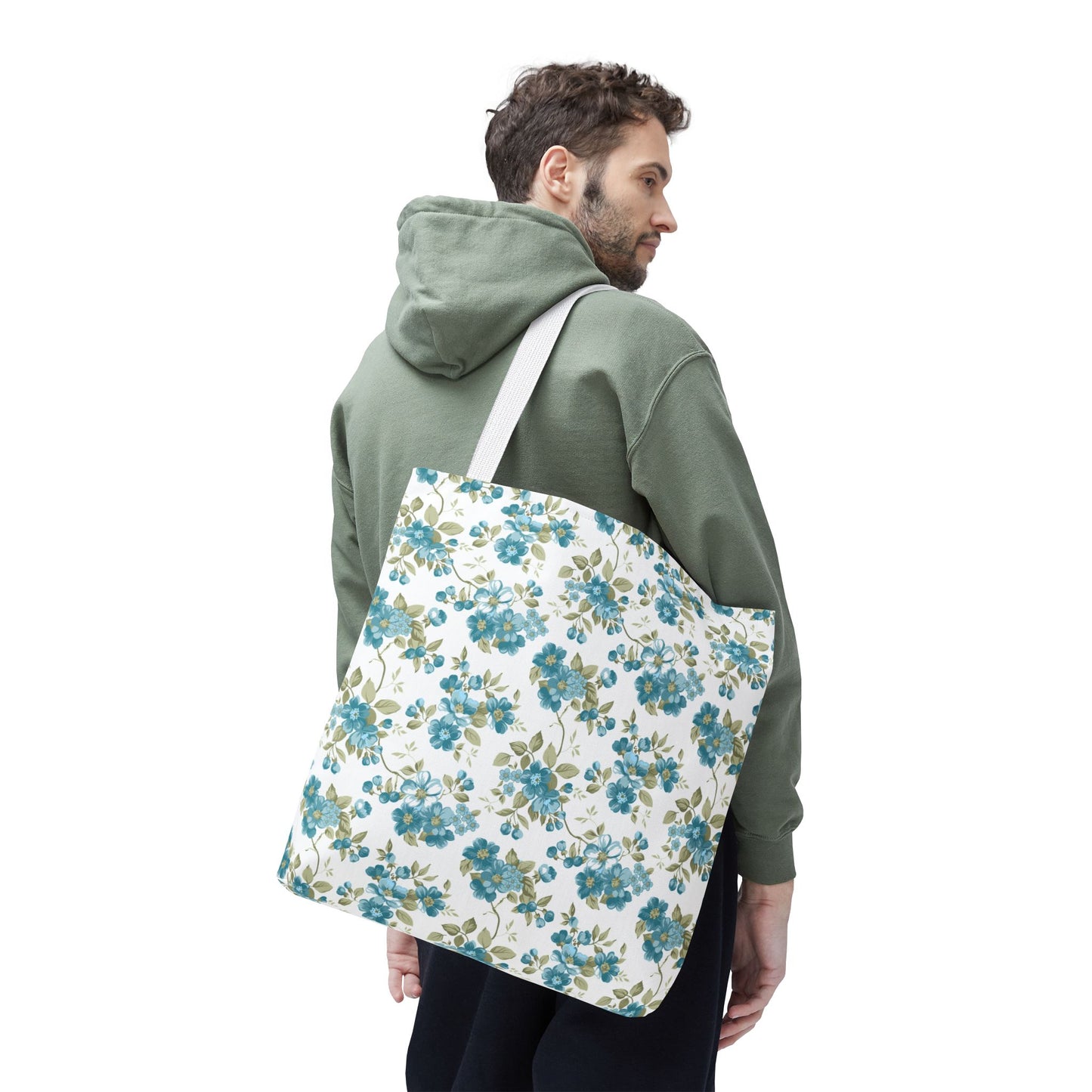 Floral Design Tote Bag | Reusable Shopping Bag, Beach Tote, Eco-Friendly Bag, Gift for Her, Travel Organizer