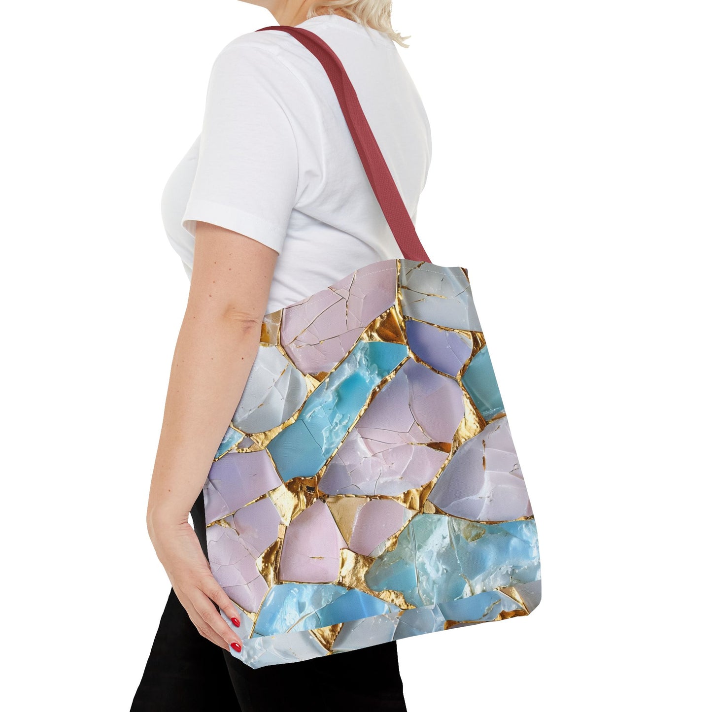 Elegant Geode Tote Bag - Chic Shopping Bag, Stylish Beach Tote