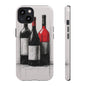 Wine Lover's Phone Case, Tough Phone Cover, Artistic Wine Design, Gift for Wine Enthusiasts, Customizable Case, Unique Wine Art