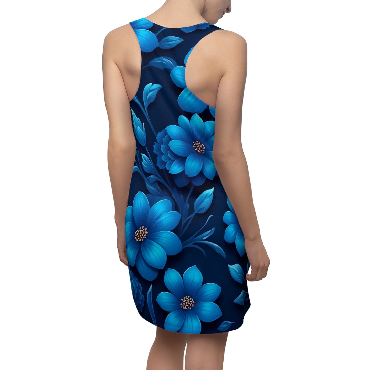 Floral Summer Racerback Dress | Breezy Floral Dress, Beachwear, Vacation Dress, Bohemian Outfit, Festival Style