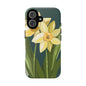 Floral Phone Case - Yellow Daffodil Design, Tough Phone Cover, Spring Decor, Floral Gift, Nature-Inspired Accessories