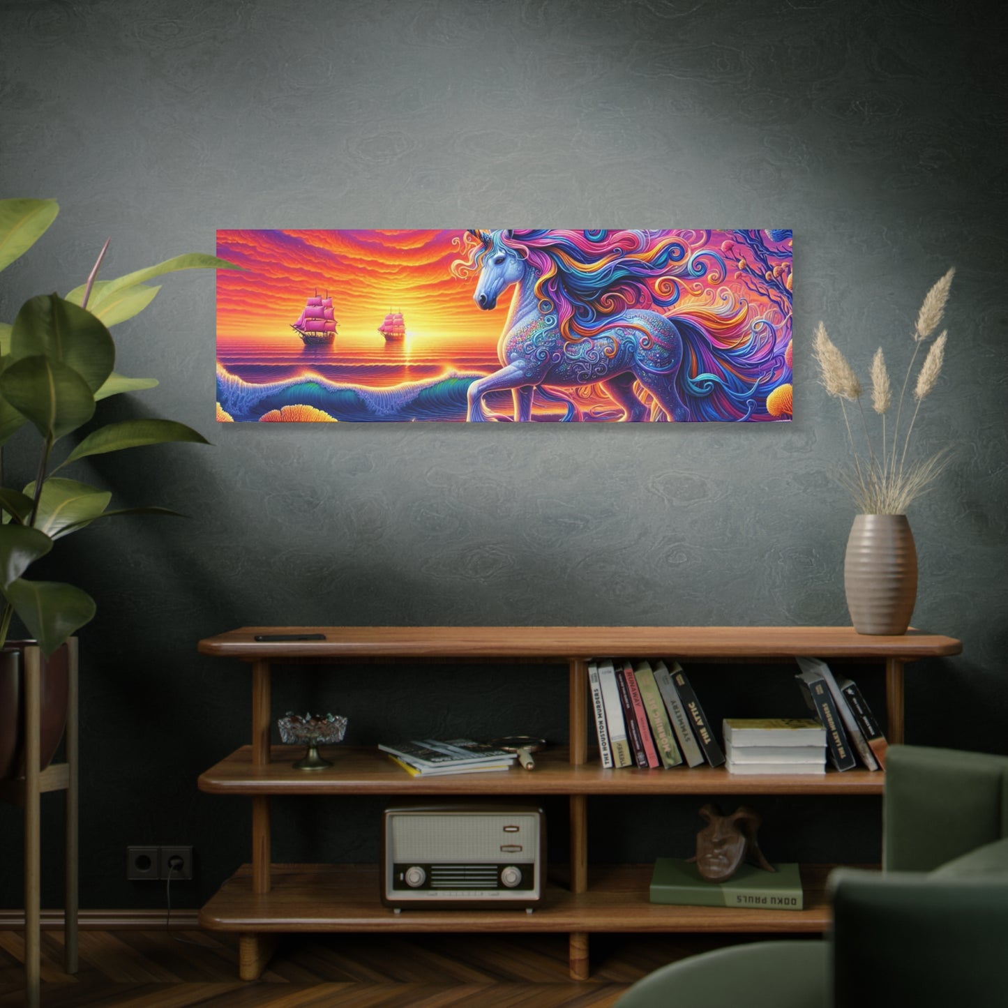 Matte Canvas, Stretched, 1.25"  Unicorn