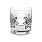 Floral Rocks Glass, Elegant Drinkware for Home Bar, Perfect for Gifts, Entertaining, and Celebrations