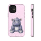 Cute Hippo Phone Case - Tough Cases, Animal Phone Cover, Kawaii Accessories, Gifts for Kids, Unique Tech Gear