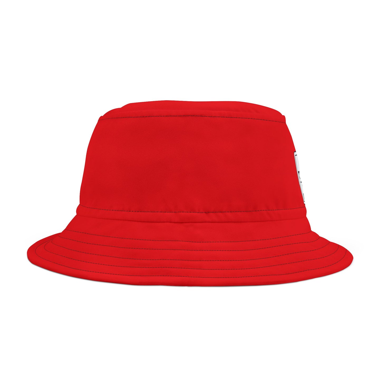 Bold Red Bucket Hat - 'No Trespassing' Design, Summer Accessory, Fun Gift for Outdoor Lovers, Trendy Streetwear, Vacation Must-Have