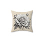 Elegant Floral Rose Pillow, Home Decor, Gift for Her, Cozy Living Room Accent, Wedding Decoration, Interior Design