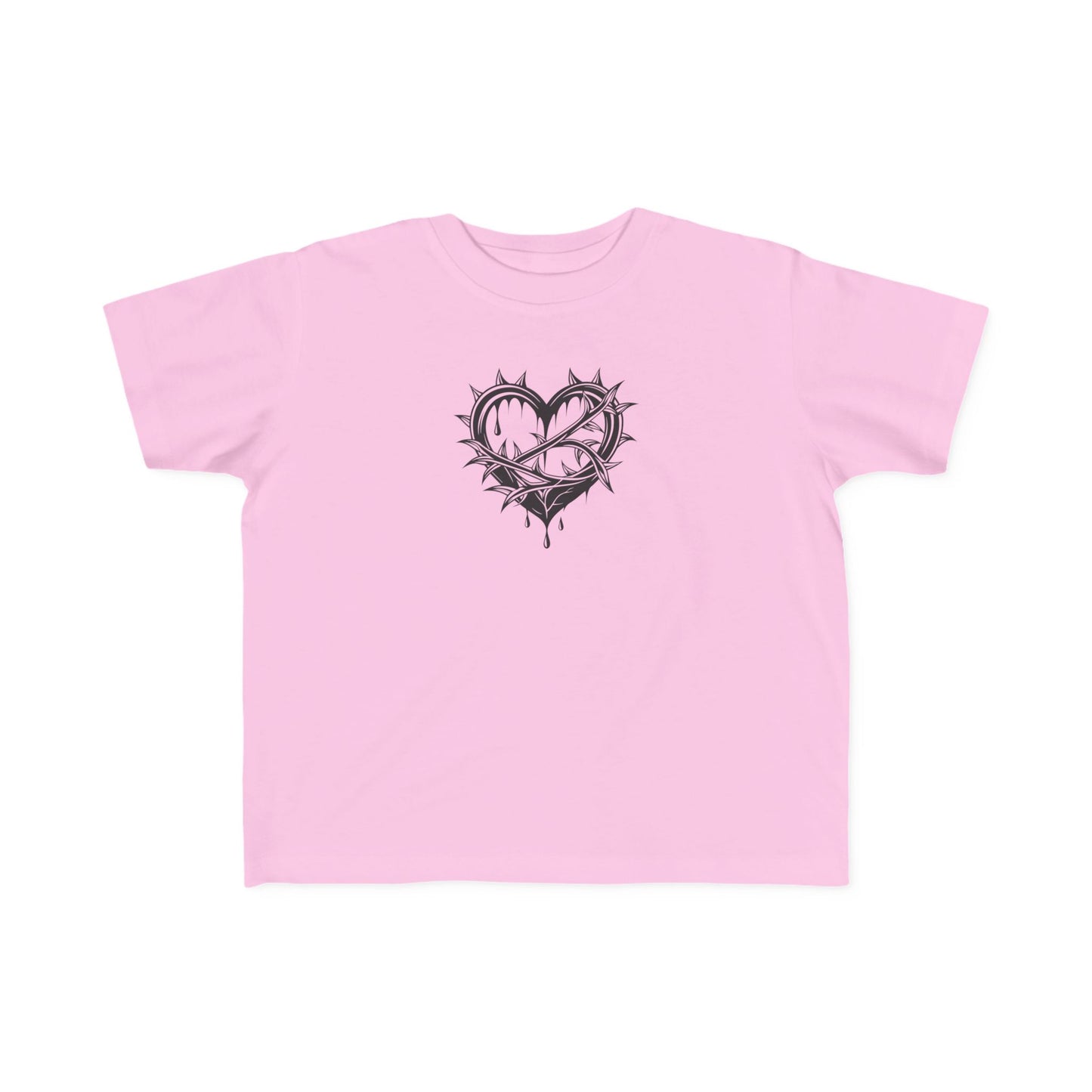Toddler's Heart & Thorn Tee, Cute Kids T-Shirt, Children's Graphic Shirt, Gift for Toddlers, Cool Summer Outfit
