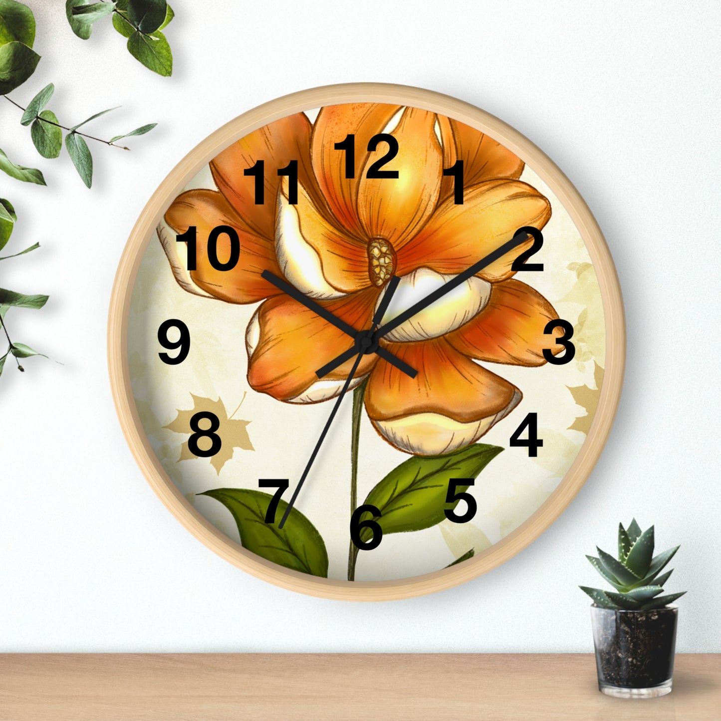 Floral Beauty Wall Clock, Nature-Inspired Home Decor, Elegance for Living Room, Perfect Gift for Flower Lovers, Kitchen Clock, Unique [...]