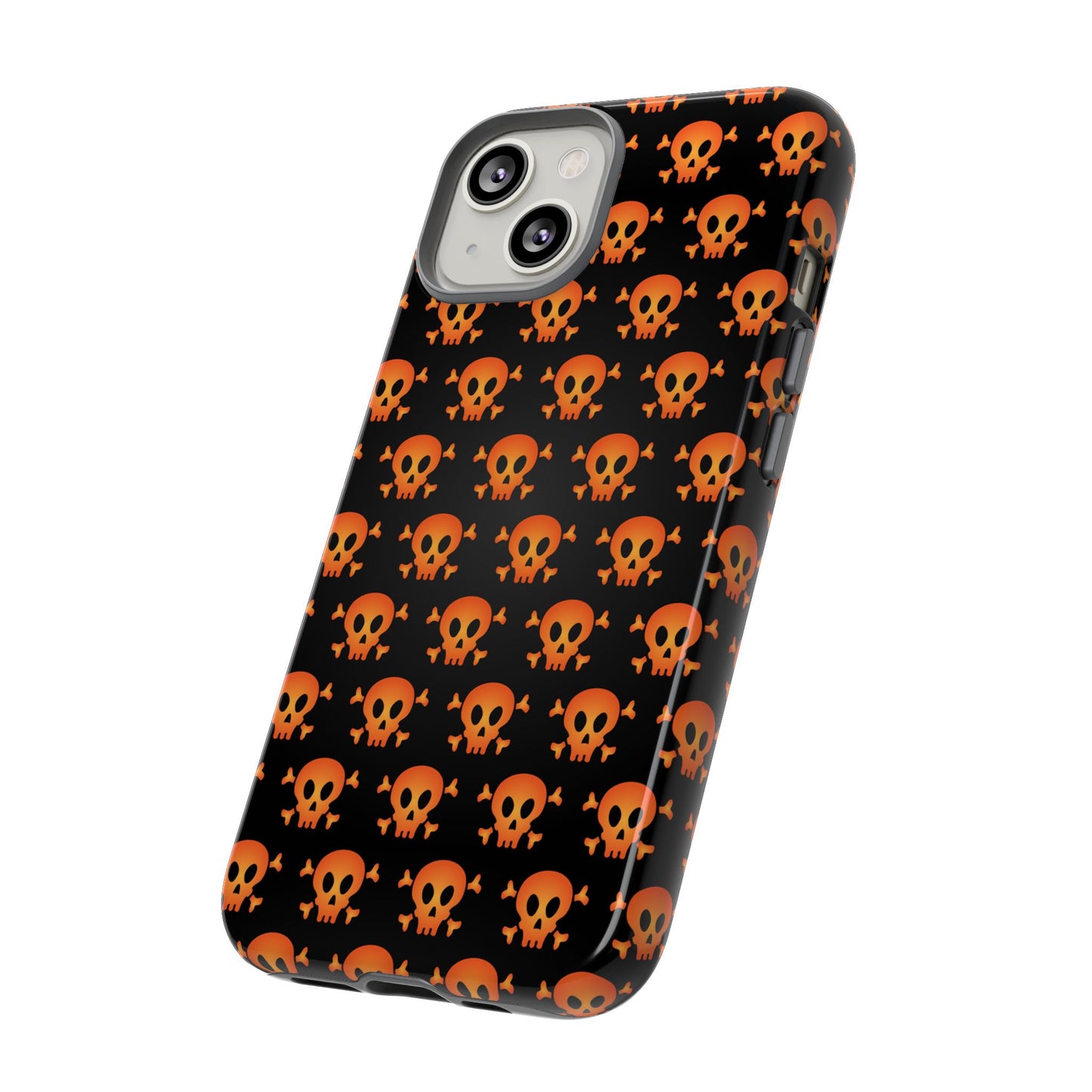 Halloween Skull Phone Case, Spooky Mobile Cover, Trick or Treat Accessory, Goth Gift, Skull Pattern Design