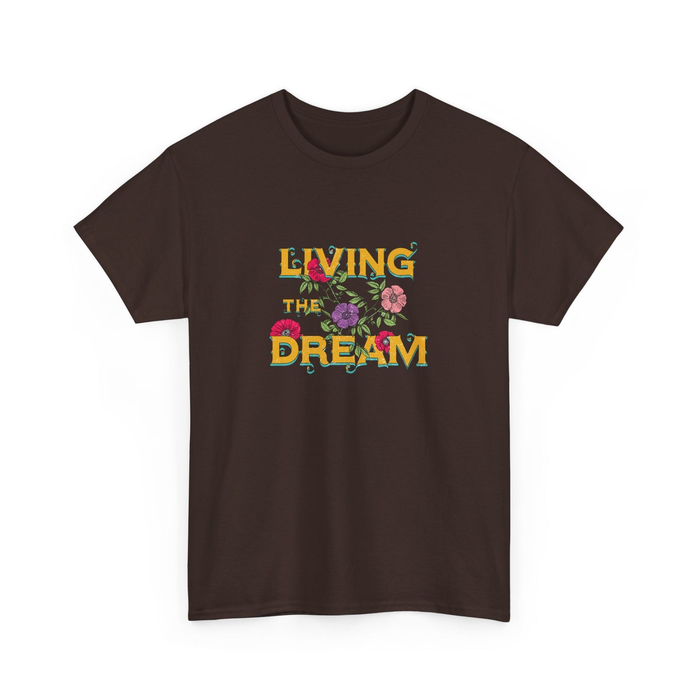 Living the Dream Floral Tee, Unisex Cotton T-Shirt, Inspirational Gift, Casual Everyday Wear, Flower Graphic Shirt, Summer Wardrobe [...]