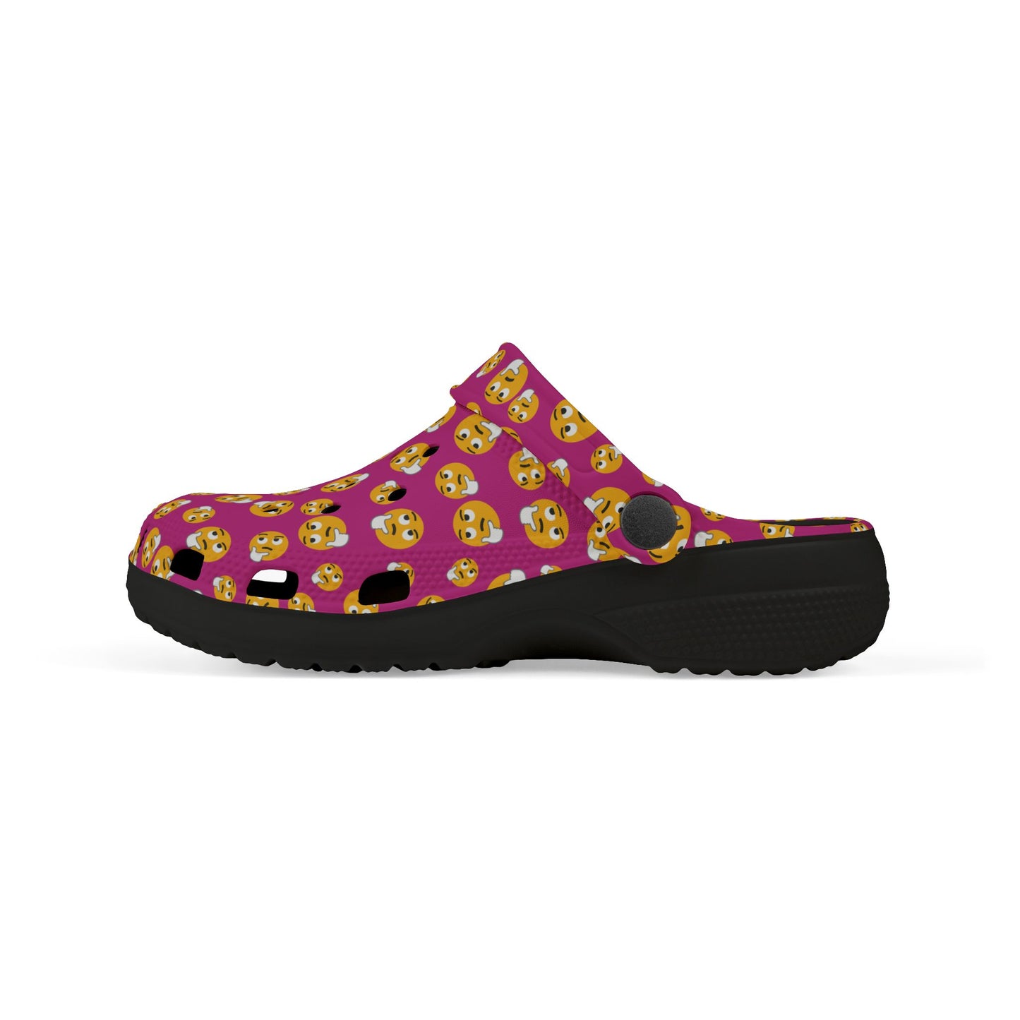 Playful Kids' EVA Foam Clogs with Emoji Design, Comfortable Summer Footwear, Fun Play Shoes, Emoji Clogs for Kids, Perfect for Beach or Home