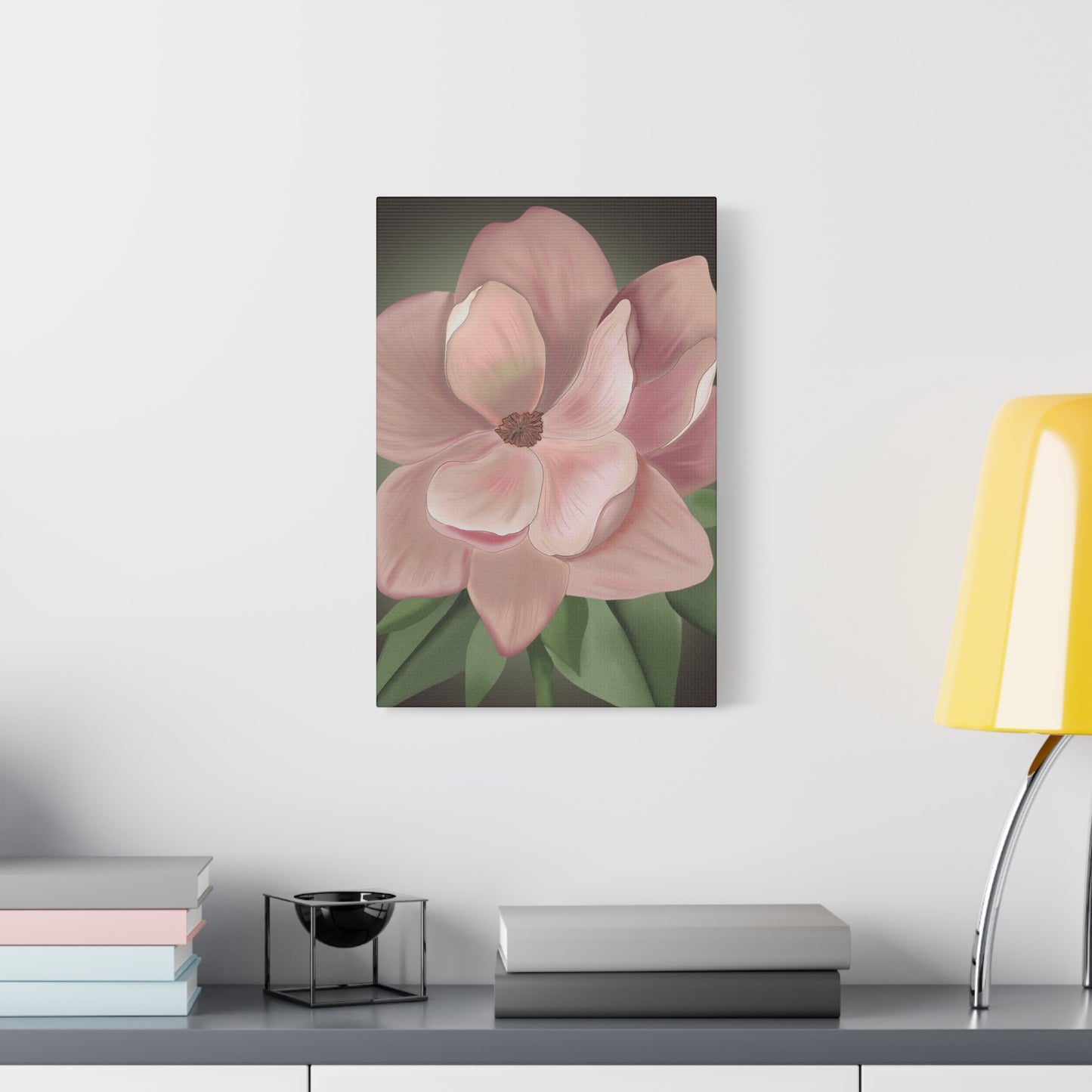 Matte Canvas, Stretched, 1.25" Pink Flowers