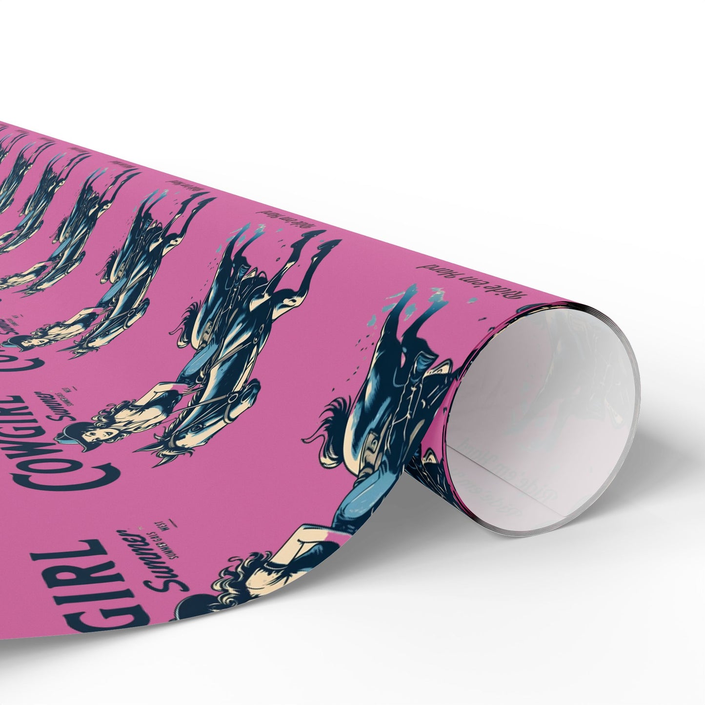 Cowgirl Wrapping Paper - Fun Gift Wrap for Birthdays, Western Theme Parties, Cowgirl Decor, Unique Gift Wrapping, Cute Cowgirl Print