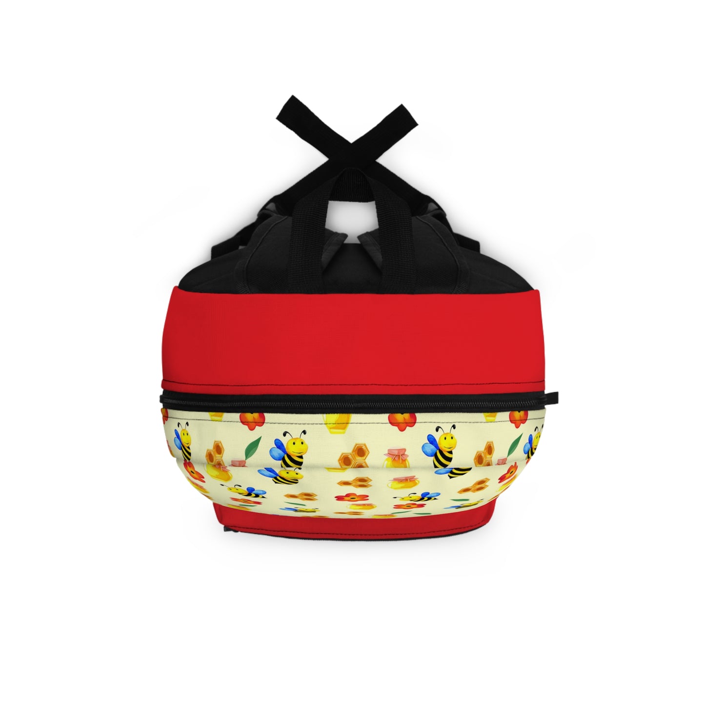 Floral Bee Backpack - Adorable Yellow Floral Bag for Kids & Adults, Ideal for School, Hiking, Gifts, Spring & Summer