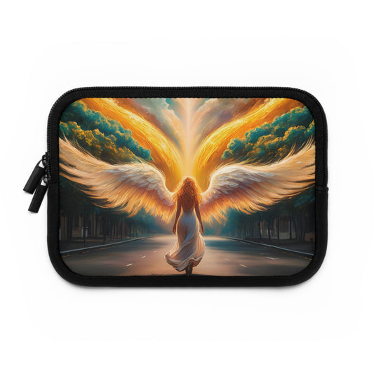 Angel Wings Laptop Sleeve, Dreamy Computer Case, Stylish Tech Pouch, Gift for Students, Protective Laptop Bag