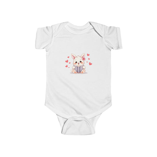 Adorable Baby Bodysuit with Cute Animal Design, Infant Outfit, Baby Shower Gift, Kid's Clothing, Newborn Apparel, Valentine's Day Gift