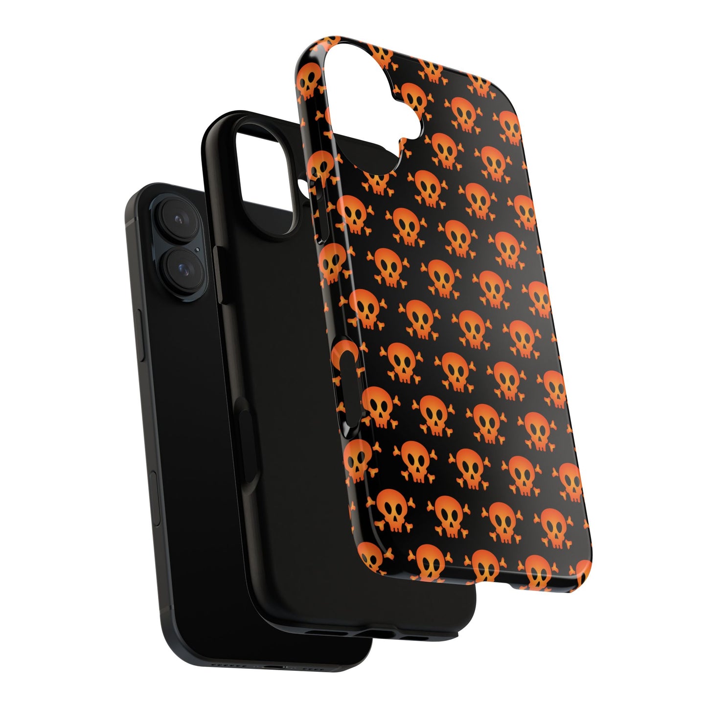 Halloween Skull Phone Case, Spooky Mobile Cover, Trick or Treat Accessory, Goth Gift, Skull Pattern Design