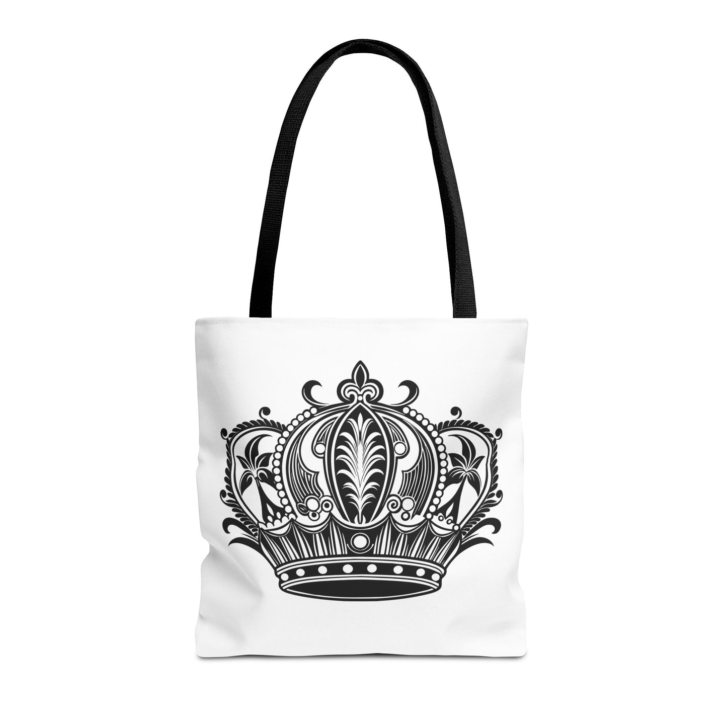 Crown Design Tote Bag, Royal Style Shopping Tote, Chic Grocery Bag, Gift for Her, Fashionable Accessories