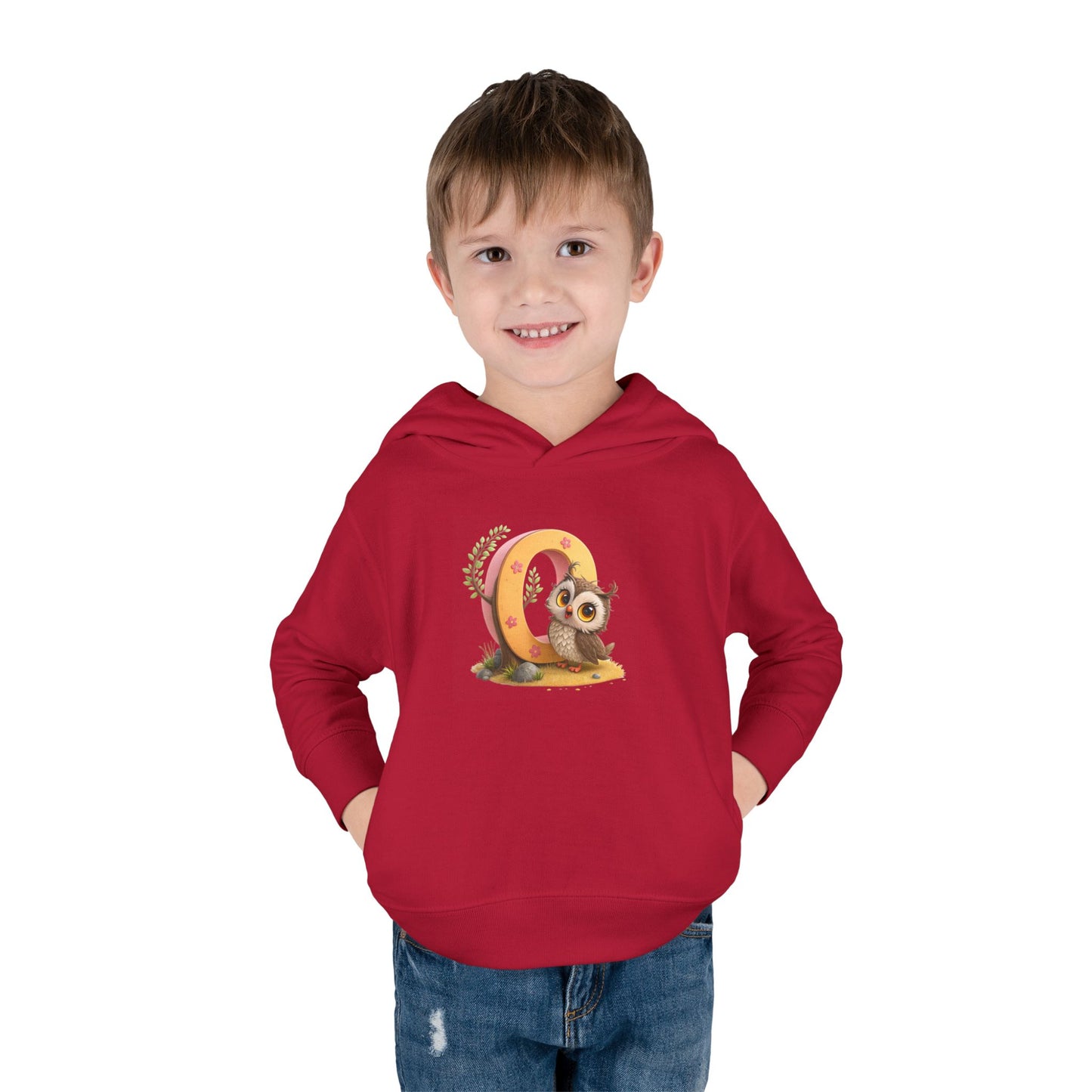 Adorable Toddler Owl Pullover Fleece Hoodie, Cute Kids Hoodie, Owl Design, Cozy Toddler Apparel, Perfect for Gifts and Playtime