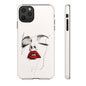 Stylish Phone Case with Artistic Lip Design, Femme Tech Accessory, Trendy Device Cover, Gift for Her, Unique Phone Accessories