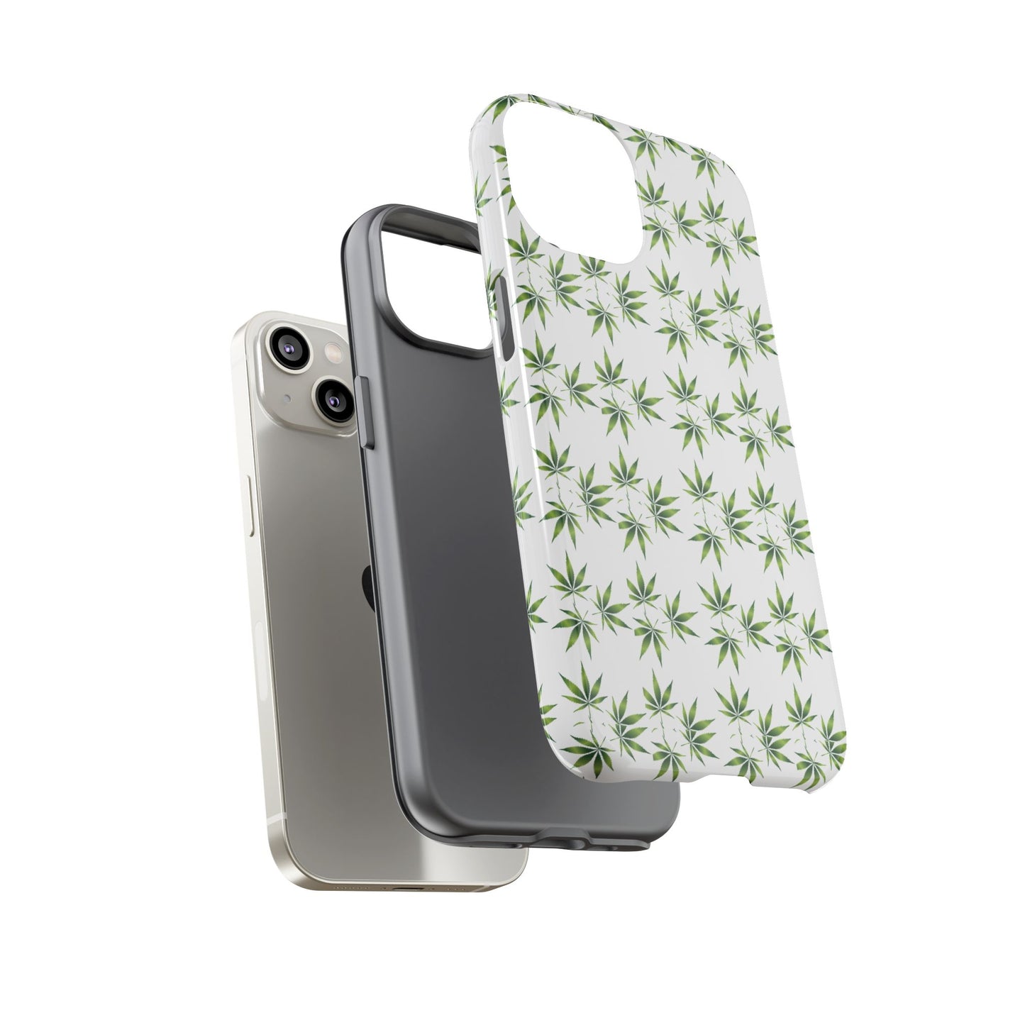 Stylish Phone Case with Cannabis Leaf Design, Durable Phone Cover, Gift for Stoner Friends, Unique Phone Accessory, Nature-Inspired Design