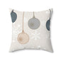 Christmas Ornament Pillow, Holiday Decor, Cozy Home Accents, Winter Decorations, Festive Cushion