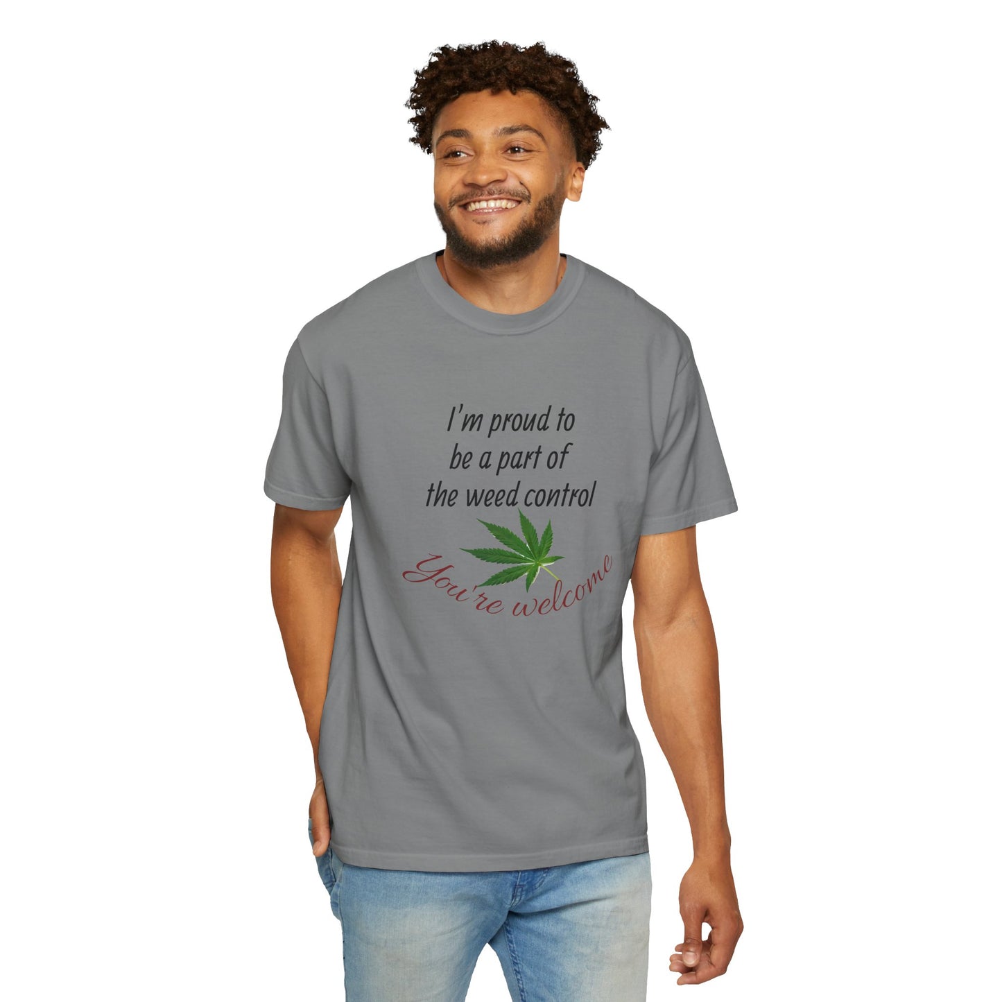 Proud Weed Control Unisex T-shirt, Cannabis Enthusiast Gift, Stoner Humor Tee, Eco-Friendly Apparel, Perfect for 420 Celebrations
