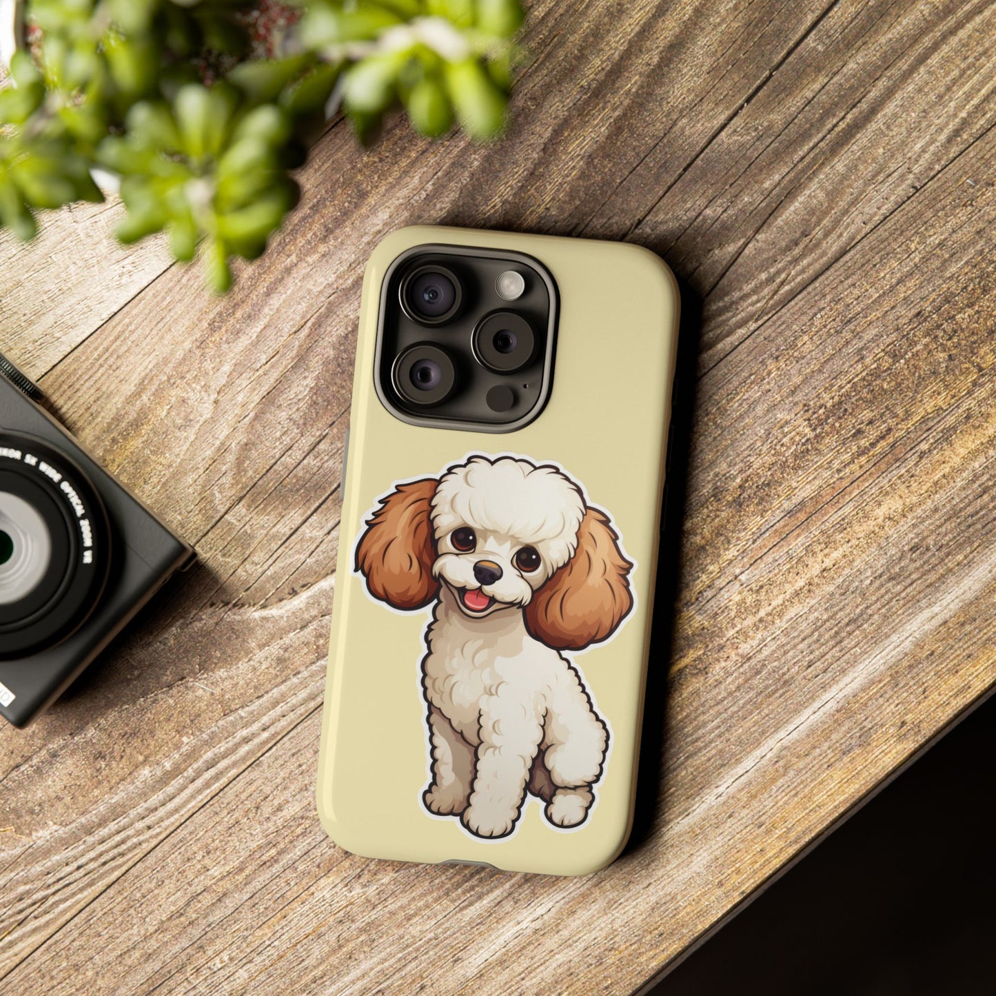 Cute Dog Phone Case, Pet Lover Gift, Custom Phone Cover, Cartoon Dog Case, Durable Phone Accessory